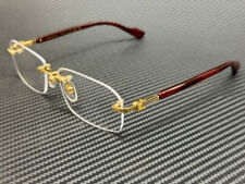 GUCCI GG1221O 003 Gold Burgundy Unisex 56 mm Large Eyeglasses picture