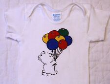 Vintage Carter's Baby Bear w/balloons Bodysuit small (up to 11 lbs.) USA picture