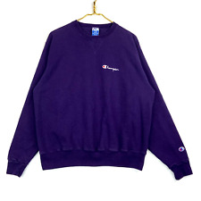 Vintage Champion Embroidered Sweatshirt Crewneck Size XL Made In Usa Purple picture