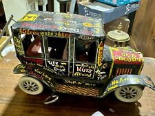 Vintage MARX Old Jalopy Wind-up Toy Car Truck With Key Black Model T Tin Litho picture