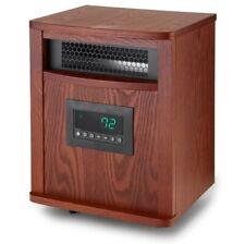 LifeSmart LifePro 6 Element 1500W Infrared Quartz Indoor Space Heater, Brown picture