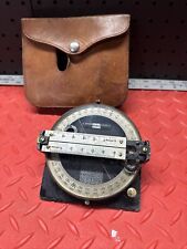 Vintage Leupold Volpel & Co. Forester Compass w/ Leather Case Brass Portland Ore picture