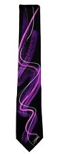 Men's Jerry Garcia Designer Abstract Necktie -  Black Purple and Pink - NWT picture