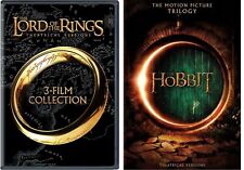 The Lord Of the Rings Trilogy & The Hobbit Trilogy (9 DVD SET, WS) NEW picture