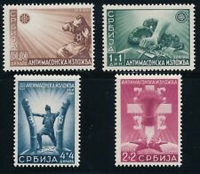Stamp Serbia Sc 2NB15-8 1941 WWII Occupation Anti Masonic Exhibition MNH picture