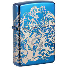 Zippo Lighter Atlantis Design Metal Construction Refillable and Windproof 48787 picture