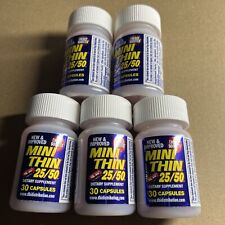 New Mini Thin 25/50 Energy Booster Pills 5 Bottles 150 Pills Weight Loss Focus picture