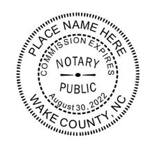 State of North Carolina | Custom Round Self-Inkin Notary Public Stamp Ideal 400R picture