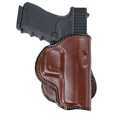 PADDLE HOLSTER FOR GLOCK 19. OWB LEATHER PADDLE WITH ADJUSTABLE CANT. picture