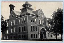 c1910's Public School Building Tower Campus Fowler Indiana IN Antique Postcard picture