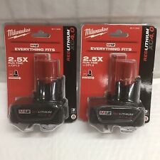 2 Packs Milwaukee Oem M12 Battery XC4.0 12V 4.0Ah 48-11-2440 Red Lithium picture