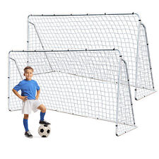 2PCS 12'x6' Portable Soccer Goal for Backyard Adults w/Net & Frame Training Net picture