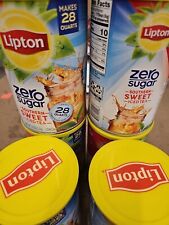 (6) Lipton Zero Sugar Southern Sweet Iced Tea Beverage Mix 7.4 Oz Makes 28 Qts picture