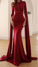 Women's Fashion Elegant Party Fish Tail Long Maxi Bell Bottom Sleeve Dress  picture
