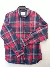 Original Weatherproof Vintage Flannel Shirt Red Gray Plaid - Sz XL picture