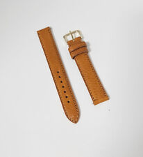 17mm Cognac Tan Genuine Montana Leather Watch Strap MADE IN THE USA 3872-17 picture