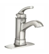 Moen WS84414MSRN Hensley Single Handle High Arc Bathroom Faucet - Brushed Nickel picture