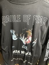 Rare Vintage Cradle Of Filth Fear Promo Longsleeve Band Movie T Shirt Mens XL picture