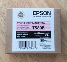 06-2023 Genuine Epson 3880 Printer Ink Vivid Light Magenta T580B T580B00 New picture
