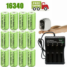 2800mAh Batteries CR123A 16340 Rechargeable Battery / Smart Charger Lot picture