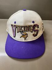 Vintage Minnesota Vikings NFL football team snapback hat picture