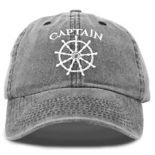 DALIX Captain Hat Sailing Baseball Cap Navy Gift Boating Men Women Vintage picture