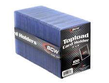 1 Case of 1000 BCW 3X4 Top Loaders for Standard Sized Cards| 10x 100 Counts picture