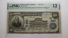 $10 1902 Jeffersonville Indiana IN National Currency Bank Note Bill #956 F12 PMG picture