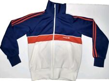 Vtge Adidas Mens Small BlueWhite Red Trefoil Trainer Track Suit Jacket Top Coat picture