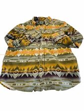 Vintage Woolrich Men’s Southwestern Aztec Long Sleeve Button Up Shirt Size Large picture