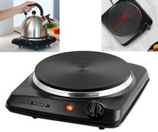 Portable Electric Single Burner Cooktop 1000W Black, Hot Plate Countertop Stove picture
