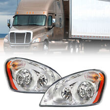For 2008-2016 Freightliner Cascadia Halogen Chrome Headlights Headlamps Pair picture