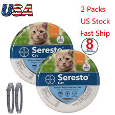 2PCS Flea Tick Collar for Cat 8-month Protection US Stock Free Deliver New Seal picture