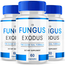(3 Pack) Fungus Exodus The Clear Nail Formula Pills, Fungus Nails (180 Capsules) picture