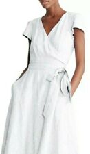 NWOT Polo Ralph Lauren Women's Wrap Maxi Dress 100% Linen White  picture
