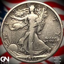 1916 D Walking Liberty Half Dollar Y4966 picture