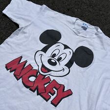 Vintage Disney Mickey Mouse big face t shirt single stitch 80s usa made one size picture