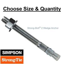 Zinc Plated Simpson Strong Bolt 2 II Concrete Wedge Anchor STB2 ALL SIZES picture