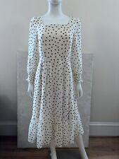 Vintage 70s Southern Belle Cocktail Party Demure Derby Women's Dress Small picture