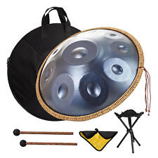 22in D Minor 10 Notes Steel Tongue Drum Percussion Instrument Handpan Drum picture