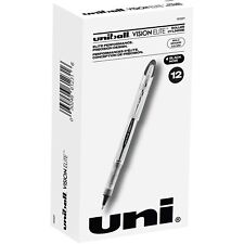 uni-ball 61231 Vision Elite Rollerball Pens Bold Point, 0.8mm, Black, 12 Pack, picture