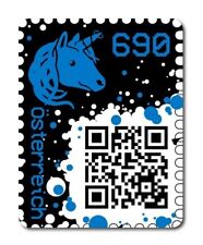 Austria 2019 1.0 BLUE Unicorn Stamp VF/MNH Actual Physical Stamp ETH MINT picture