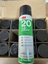 3M Heavy Duty 20 Spray Adhesive Clear, Net Weight 13.75 oz, 12 Pack picture
