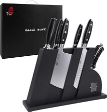 TUO Knife Set - 8 Pcs Kitchen Knife Set with Wooden Block, German HC Stainless picture