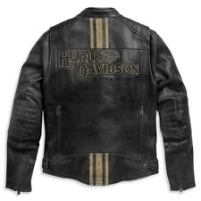 New Men’s Harley-Davidson Triple Vent Handmade Motorbike Riding Leather Jackets picture
