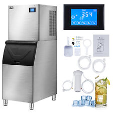 550LB/24H Commercial Ice Maker Machine with 280LB Storage Bin & LCD Touch Panel picture
