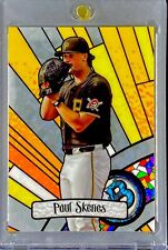 PAUL SKENES RARE CASE HIT STAINED GLASS ROOKIE RC Card Gold Background - PIRATES picture