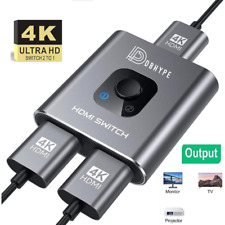 Bi-Directional 4K HDMI 2.0 Cable Switcher Splitter HUB 2 in 1 out and 1 in 2 out picture