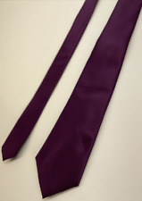 Barry Wang 57 1/2 “ Men’s Tie 100% Silk Hand Tailor Style Italy Purple picture