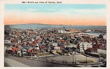Los Angeles Venice CA California Aerial View 1920s Vtg Postcard B25 picture